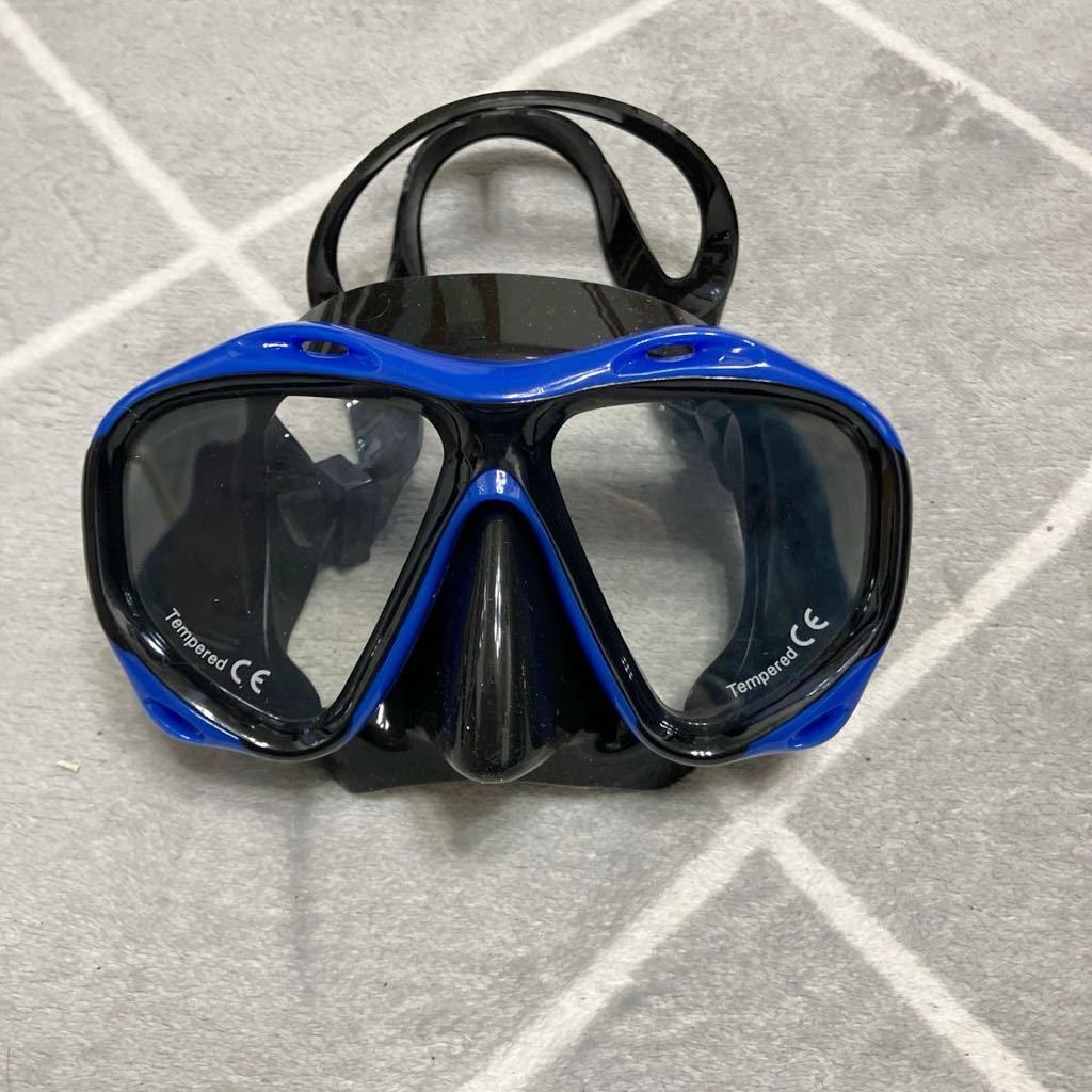 UPFUN 3点セット 潜水眼鏡 呼吸用パイプ スノーケル フィン 鼻クリップ 浸水防止 強化ガラス 耐衝撃 耐圧力 収納バッグ付 サイズL/XL_画像4