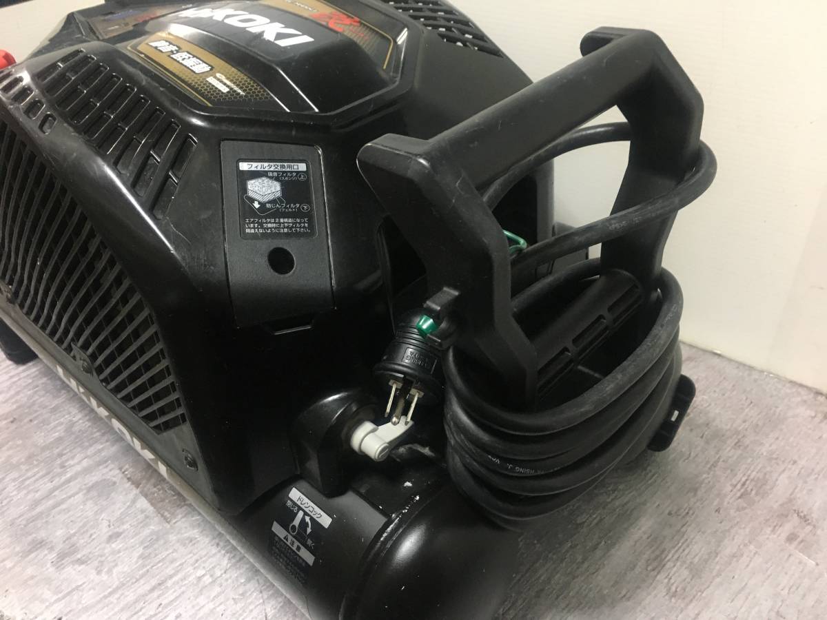 送料無料！！[税込・中古品]　 HiKOKI 高圧・常圧・エアコンプレッサ・ EC1445H3　動作確認済み_画像6