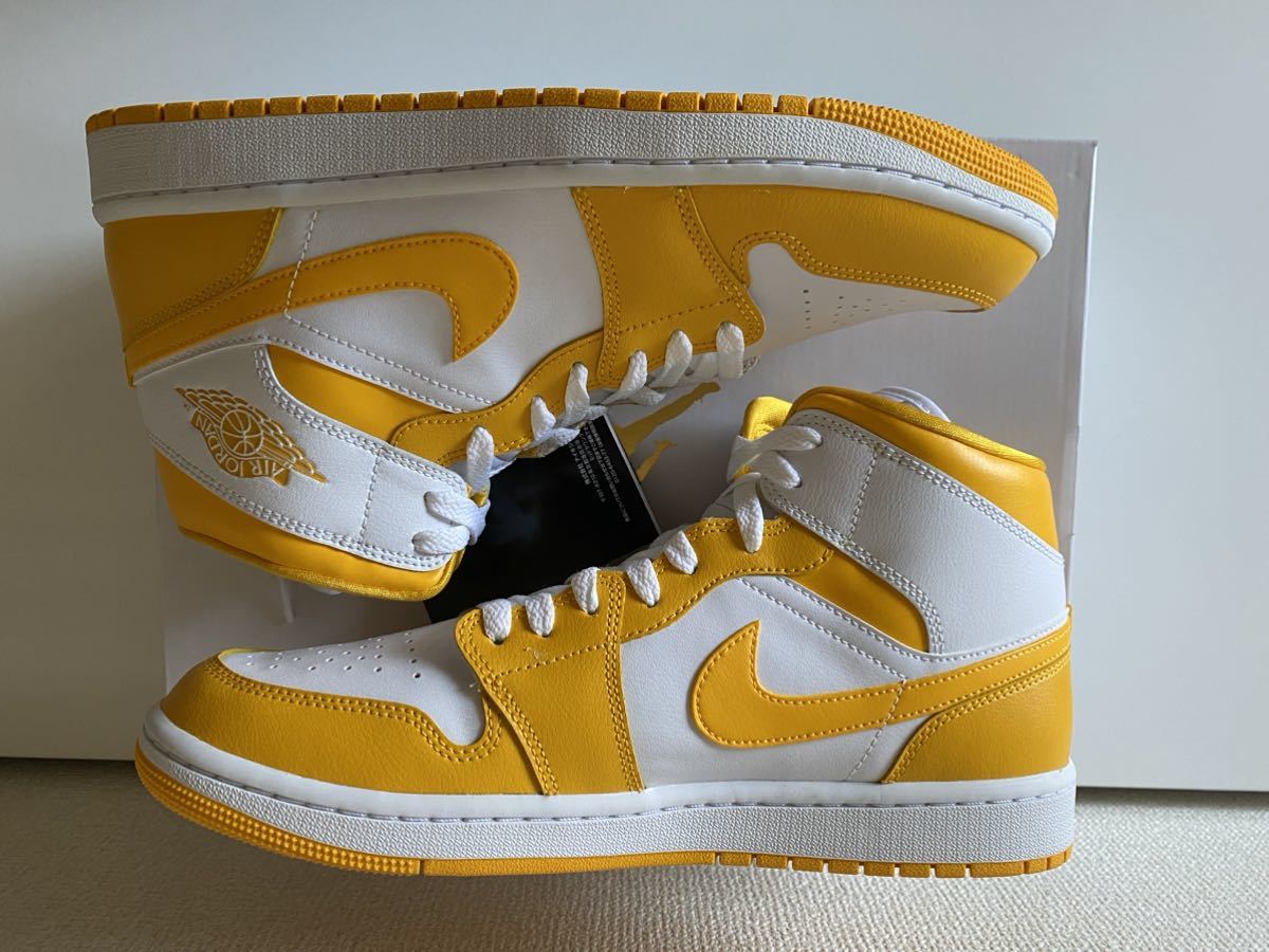 ナイキ ウィメンズ エアジョーダン1 ミッド レモン 新品　28.5cm Nike WMNS Air Jordan 1 Mid Lemon BQ6472-117_画像2