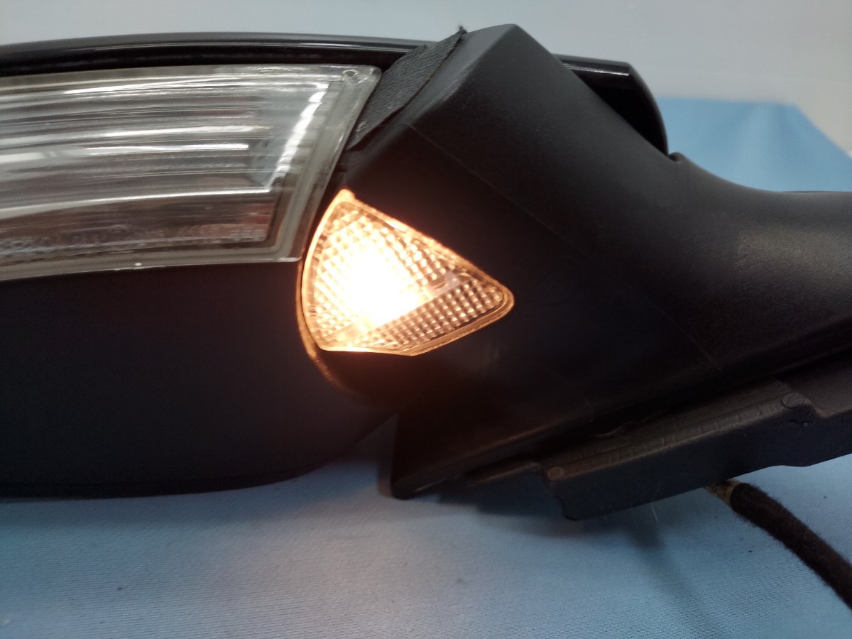 1KCAX Golf 6 variant right door mirror driver`s seat side operation verification ending 9 pin 9P black black LC9X side turn signal 22 year C(40)