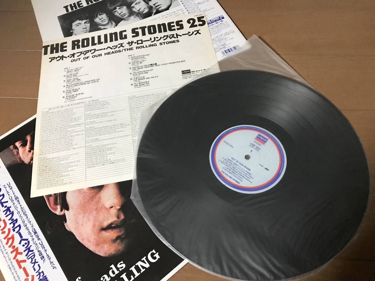 LP 25th記念盤 帯付き THE ROLLING STONES ローリングストーンズ アウト・オブ・アワーヘッズ 12×5 セット売り_画像3