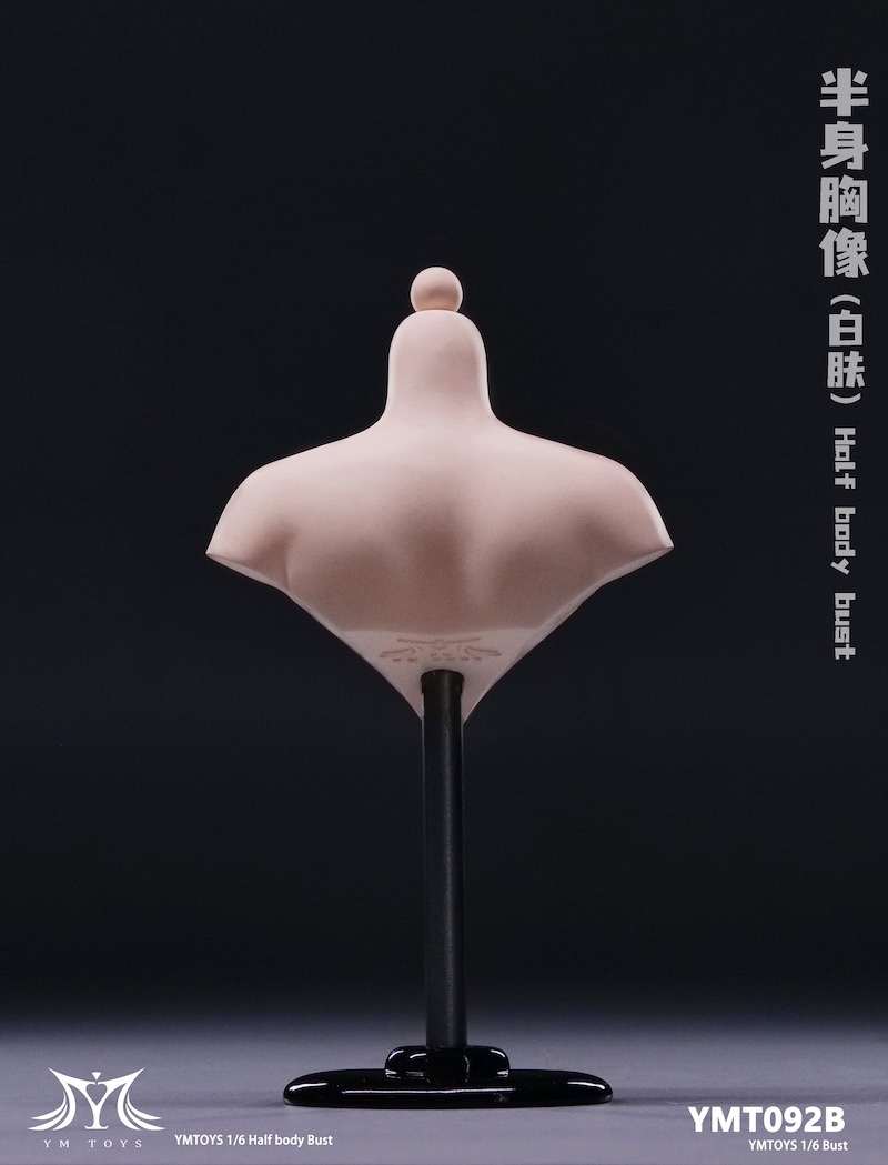 1/6 女性フィギュア YMTOYS ymt092 バストスタンド 女性胸像台座 白肌1個 サンタン肌1個 2個セット_画像5