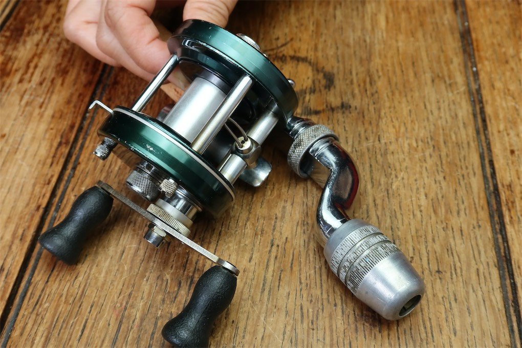 1975年 緑 ABU 5000D オールド アブ ダイレクト ライギョ バス 大物狙いに 5500D 4000D 系統 道楽 HEDDON BALSA50 ZEAL世代 昭和釣り人に_画像7