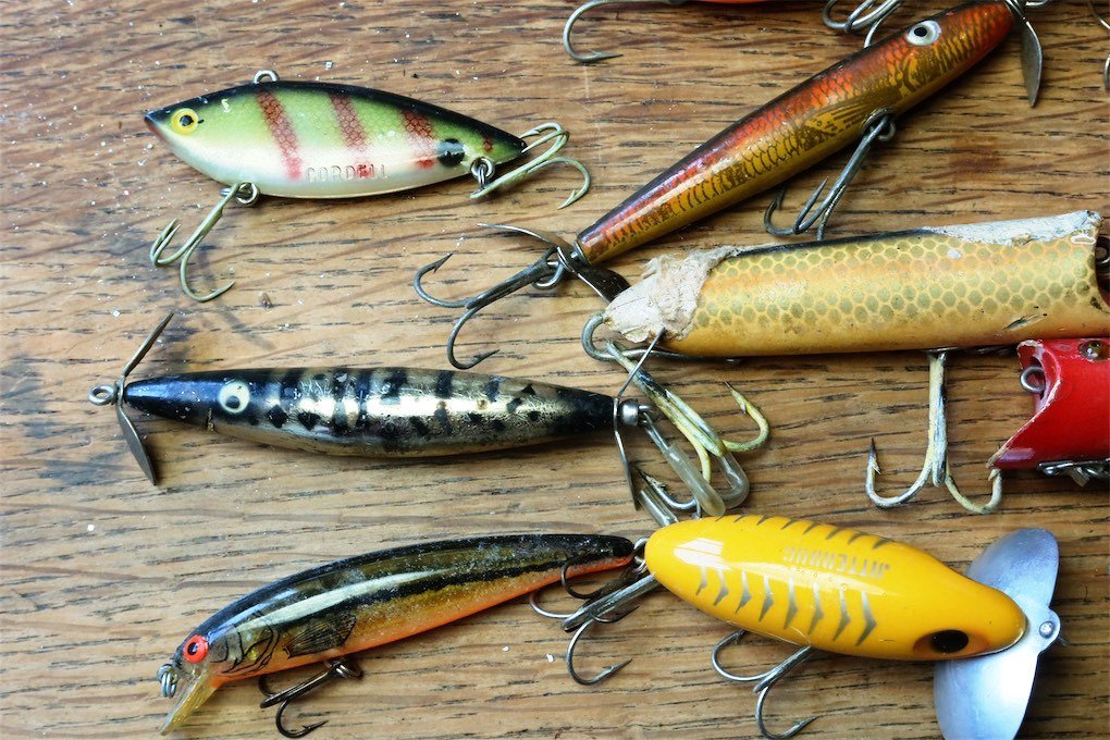 HEDDON 中心 ジャンク 部品取り USA オールドルアーセット / 道楽 ABU ZEAL ハトリーズ BALSA50 FENWICK UMCO世代の昭和レトロ釣人に_画像4