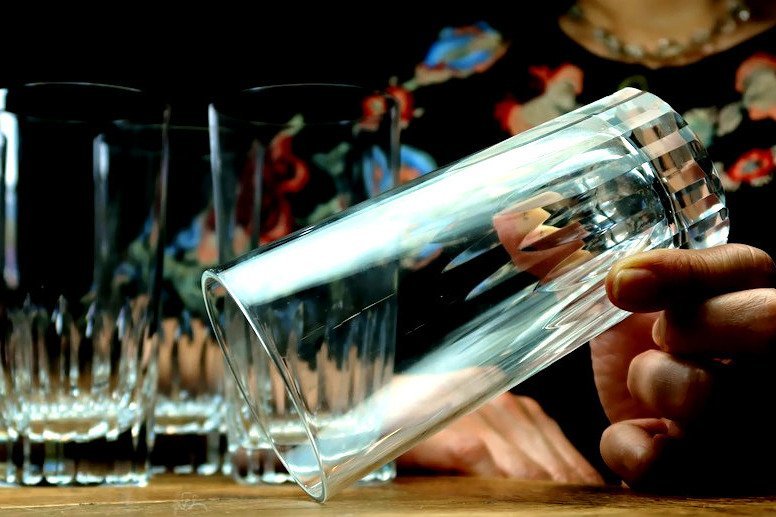 BACCARAT 14cm オールドバカラ フランス クリスタルグラス ゴブレット ハイボール タンブラーグラス ウイスキー コニャック ブランデー #5_画像1