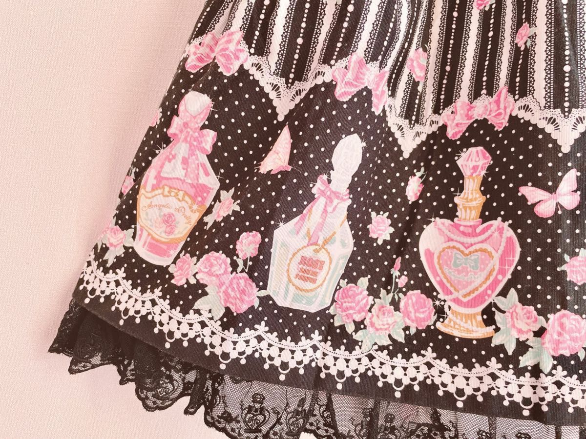 【JSK,キャノティエ,ソックスセット】Angelic Pretty ローズトワレプリント