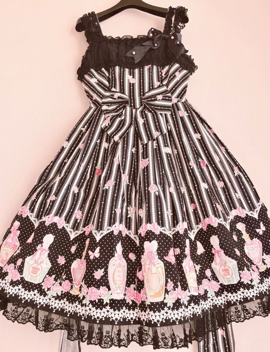 【JSK,キャノティエ,ソックスセット】Angelic Pretty ローズトワレプリント