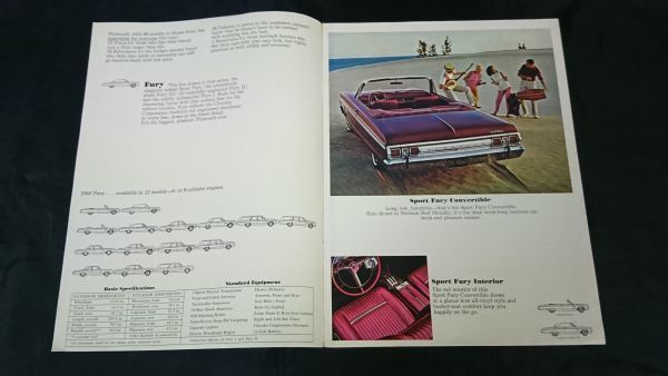 【旧車カタログ】『CHRYSLER The Roaring '65s FURY/BELVEDERE/VALIANT/BARRAGUDA』1965年 /クライスラー_画像2