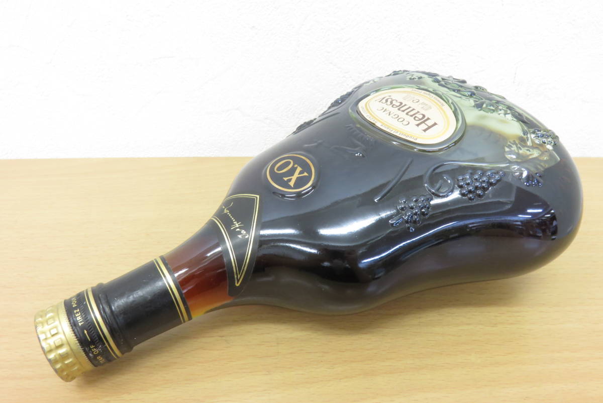 1887 上512-189　お酒　ヘネシー XO　金キャップ　グリーンボトル　Hennessy X.O　コニャック COGNA　700ml 40%　未開栓 古酒　80_画像3