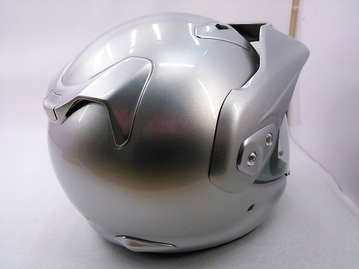【送料無料】試着程度 美品 2020年製 Arai アライ CTZ CT-Z ALUMINA SILVER アルミナシルバー Mサイズ 元箱付き ジェットヘルメット_画像5