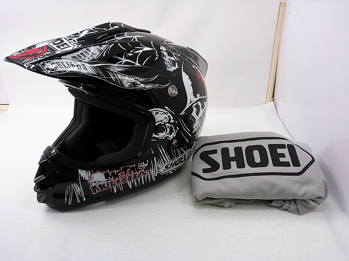 【送料無料】良品 SHOEI ショウエイ VFX-DT METAL MULISHA3 メタル・マリーシャ3 Sサイズ 未使用の内装に交換済み オフロードヘルメット_画像1