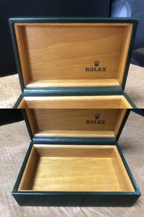 ロレックス サブマリーナ 16610 純正 箱 ボックス BOX ケース クレーター ヴィンテージ 緑 グリーン 正規品 時計 付属品 ROLEX SUBMARINER_画像6