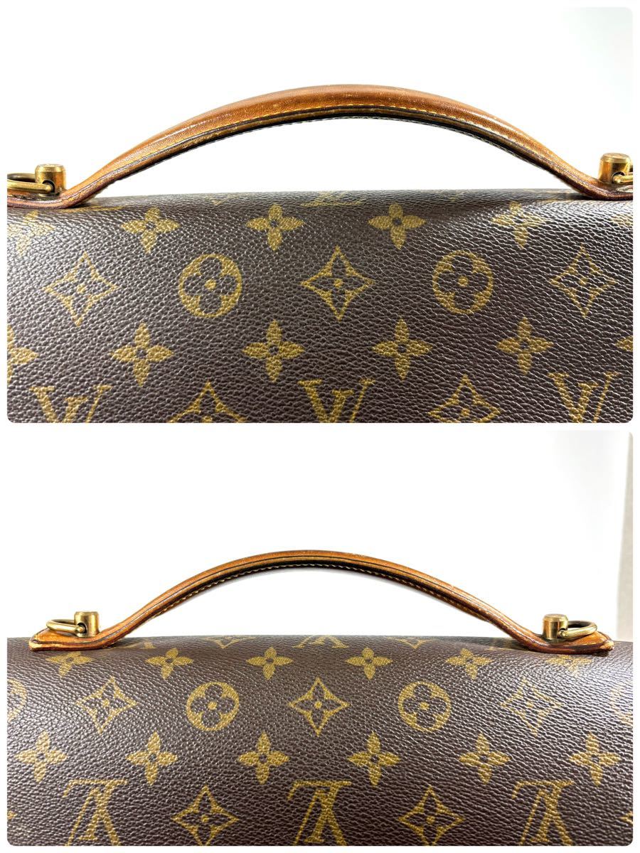 ☆1円スタート☆ LOUIS VUITTON ビバリールイヴィトン モノグラム ビジネスバッグ ハンドバッグ ブラウン ヴィンテージ M51120 SL0991 RT_画像6