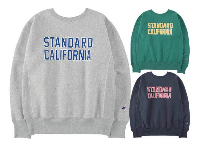 新品 未使用 STANDARD CALIFORNIA スタンダードカリフォルニア × CHAMPION チャンピオン Reverse Weave Crew Sweat _画像2