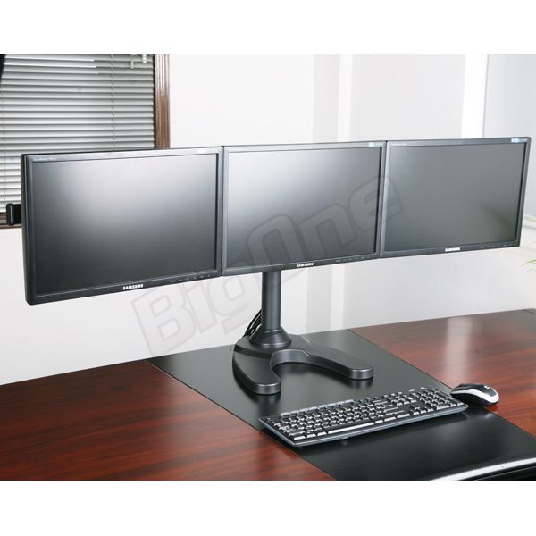 BigOne monitor arm Triple stand desk top personal computer PC monitor display display 3 screen multi for ~24 -inch VESA