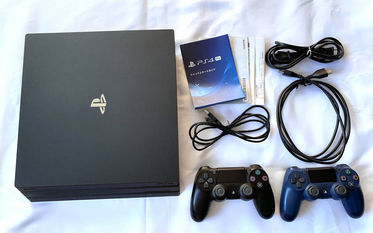 中古】SONY PlayStation4 Pro ジェット・ブラック 1TB CUH-7100B B01