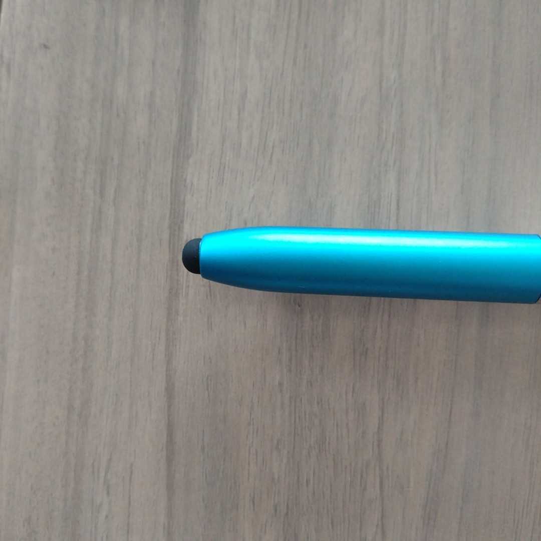 4in1多機能ボールペン　ブルー　ボールペン/タッチペン/スマホスタンド/ライト　企業名入り　ツールペン_画像4