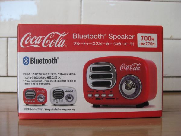 ダイソー☆コカ・コーラ　ブルートゥーススピーカー　赤　DAISO Bluetooth Speaker_画像1