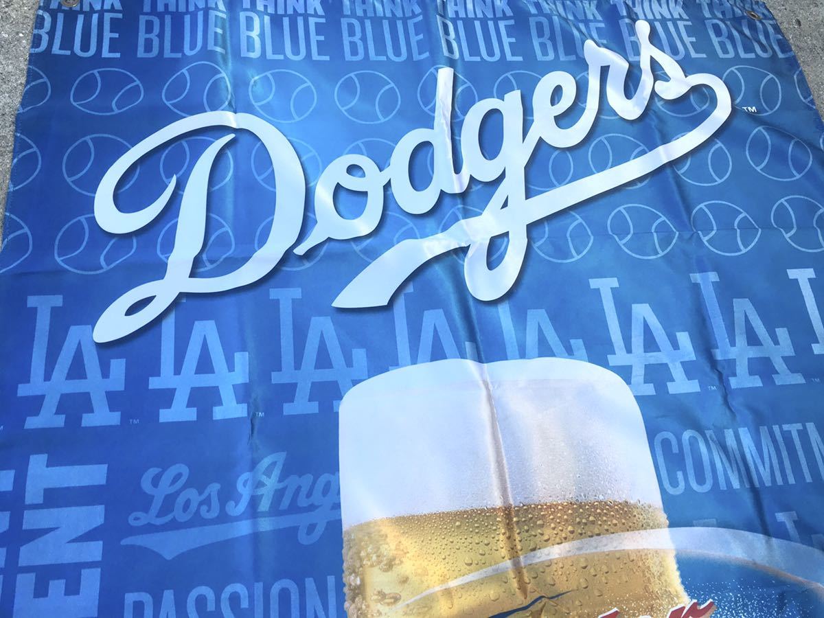 ドジャース　バナー　旗　LA Dodgers オオタニ　ショウヘイ　ミラーライト　milerlite ロス_画像5