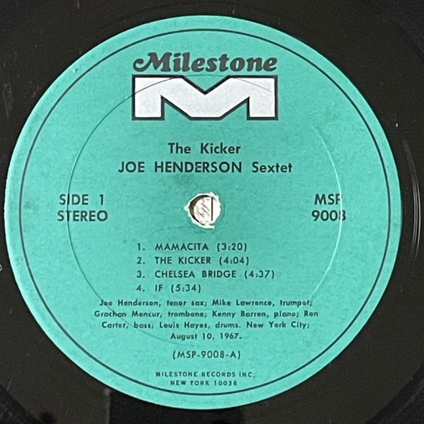 Joe Henderson - The Kicker - Milestone ■_画像2