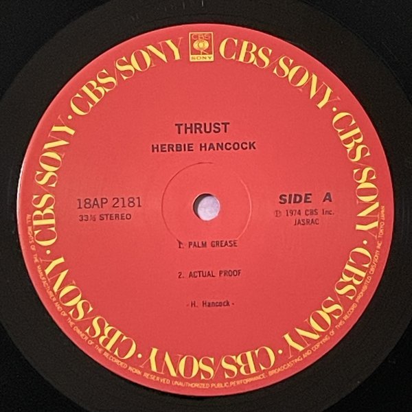 Herbie Hancock - Thrust - CBS/Sony ■_画像2