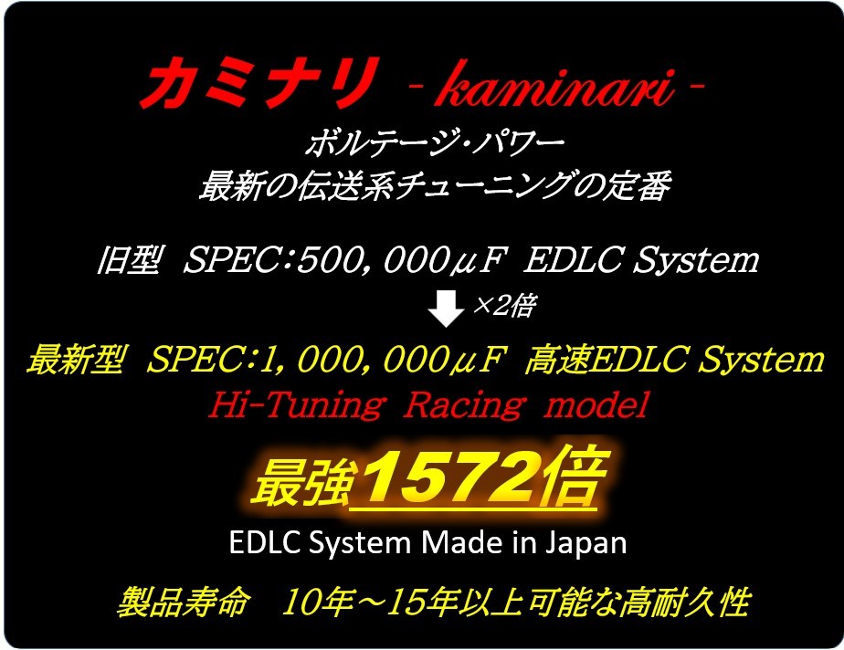 ★最強最新EDLC採用！電装系強化で燃費・トルク向上 ドラッグスター400クラシック・ビラーゴ250・トリシティ,NMAX,ジョグZR・MT-07・ボルト_画像2