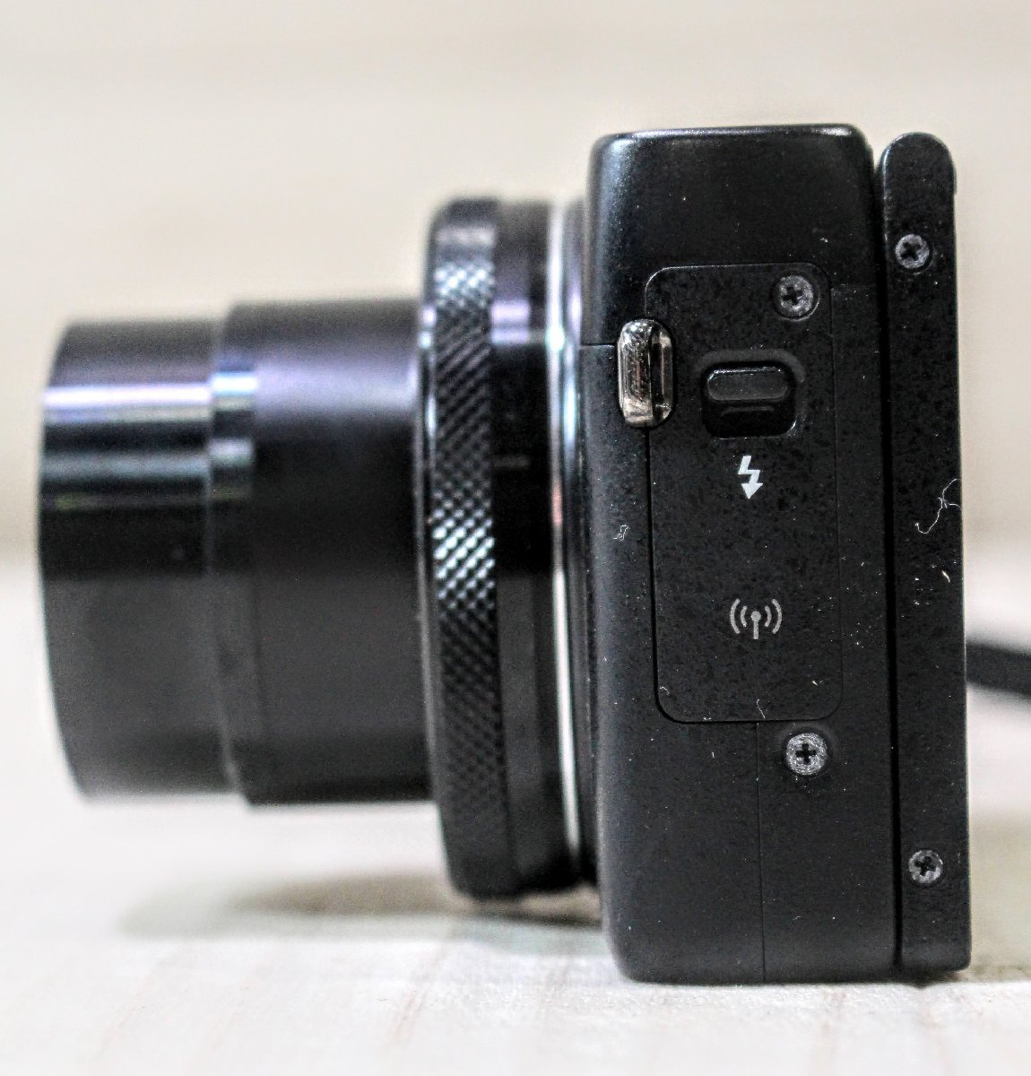 【動作品】Canon PowerShot G7X Mark 8.8-36.8mm 1:1.8-2.8 コンパクトデジタルカメラ ブラック キャノン デジカメ 充電器付属 7KT177-60_画像3