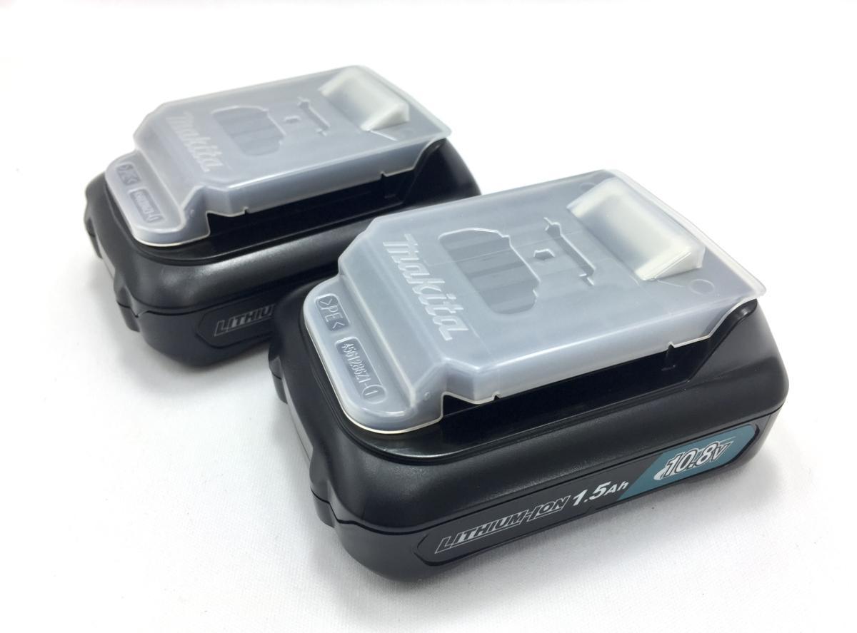 新品 マキタ BL1015 純正 2個 10.8V 1.5Ah バッテリ ( 未使用 リチウムイオン電池 未使用 蓄電池 充電池 makita 電池パック