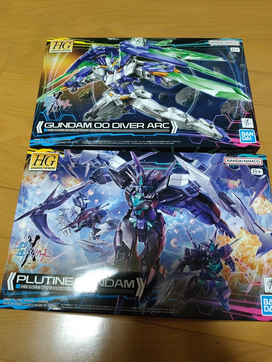  HG 1/144 ガンダムダブルオーダイバーアーク プルタインガンダム　セット商品　新品_画像1