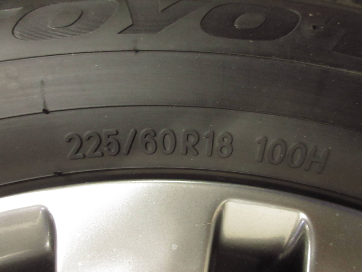 トヨタ 40 アルファード 純正ホイール 18インチ 美品 18×7J+40PCD120/5H 225/60R18 トーヨープロクセスコンフォート タイヤホイール4本set_画像6