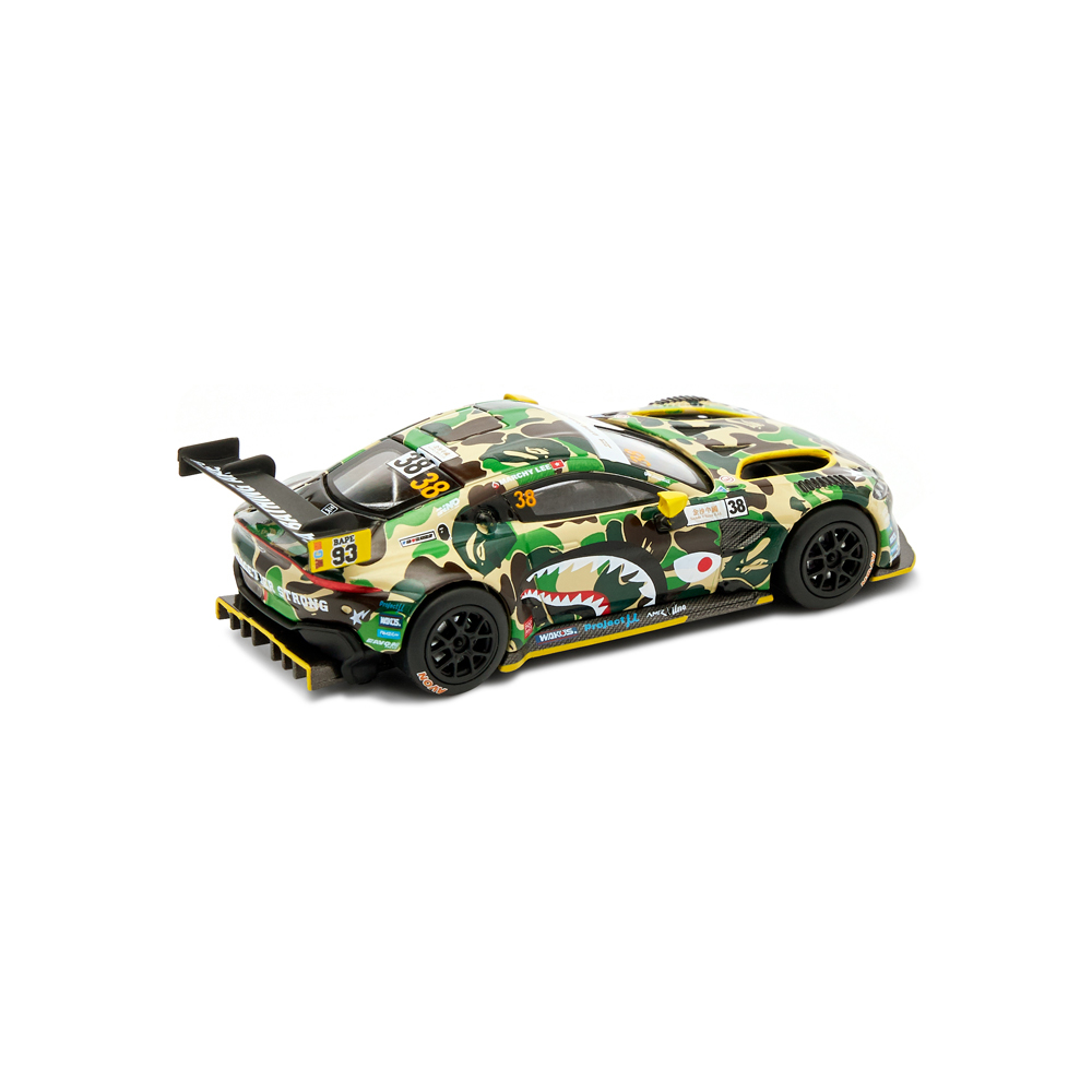 POP RACE 1/64 BAPE (R) X アストンマーティン GT3 2021 マカオグランプリ グリーン ASTON MARTIN GT3 1/64 MODEL CAR - GREEN ミニカー_画像2