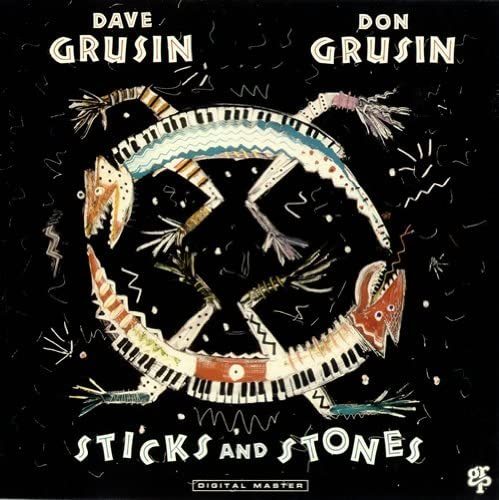 貴重廃盤 Dave Grusin Don Grusin Sticks & Stones 日本国内盤 海風を感じさせるほどスムーズジャズなDTM の画像1