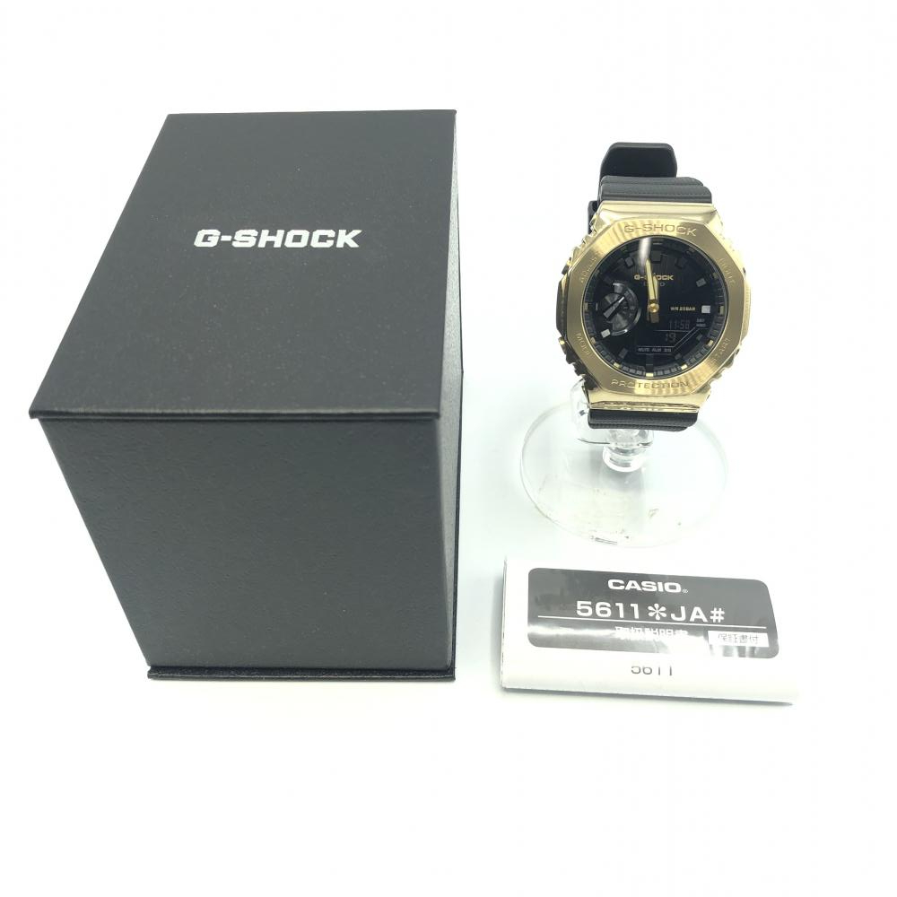 【中古】G-SHOCK GM-2100G-1A9JF ブラック ゴールド カシオ　ジーショック[240017584205]_画像10