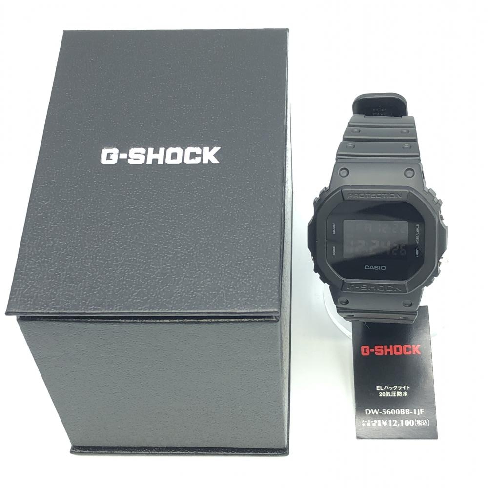 【中古】G-SHOCK DW-5600BB-1JF ジーショック 腕時計 ブラック　カシオ[240017593981]_画像9