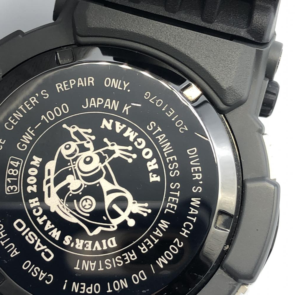 【中古】G-SHOCK FROGMAN GWF-1000-1JF ジーショック フロッグマン ブラック[240017585644]_画像8