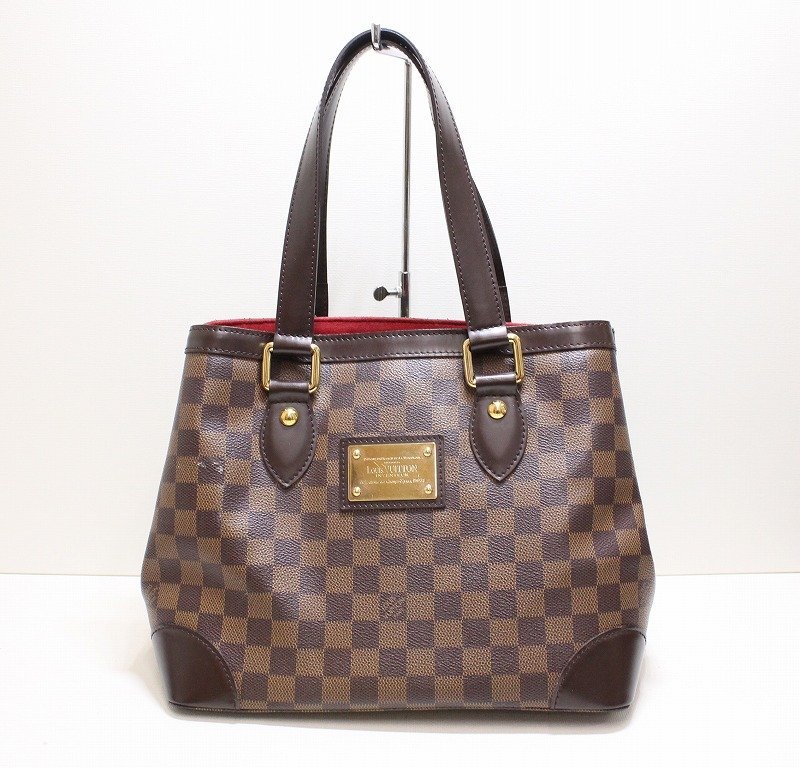 ◎【中古品】 LOUIS VUITTON ルイヴィトン ダミエ　ハムプステッドPM N51205 ショルダーバッグ 肩掛け ブラウン レザー