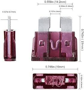 AHL 平型ヒューズ セット ブレードスタンダード 5A 7.5A 10A 15A 20A 25A 30A 35A 40A 50A_画像3