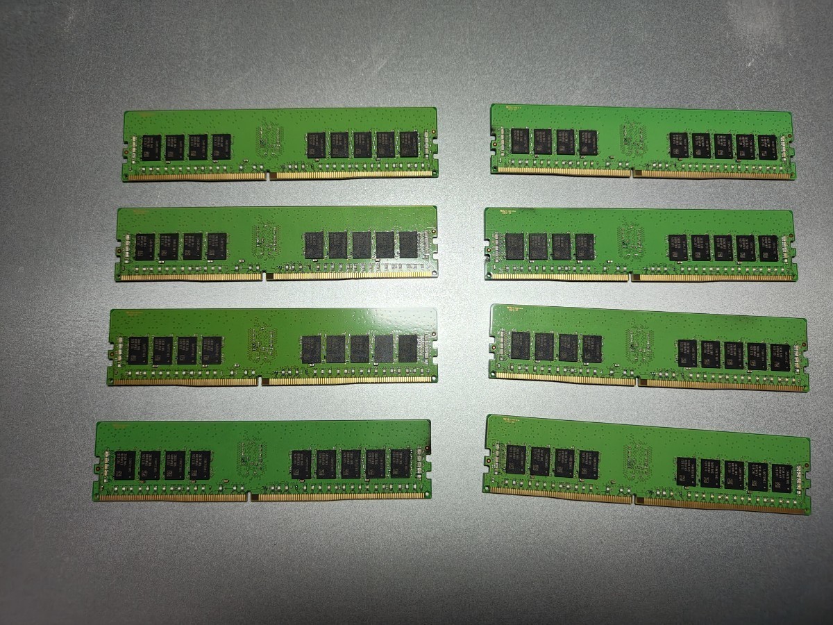 1円スタート 64GB Samsung PC4-2400T ECC RDIMM REG DDR4 8枚セット サーバー ワークステーション 自作PC メモリ パソコン 動作確認済み_画像3