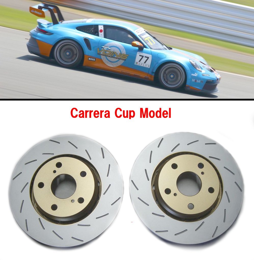 ポルシェ カレラカップモデル スバル インプレッサ スポーツ (ワゴン) GT2 GT3 16/10～ フロント スリット ブレーキローター_画像2