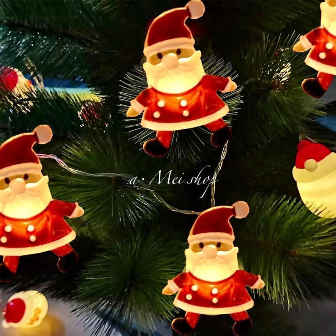 LED オーナメント サンタ クリスマス 飾り ライト 電池式 クリスマスツリー_画像4