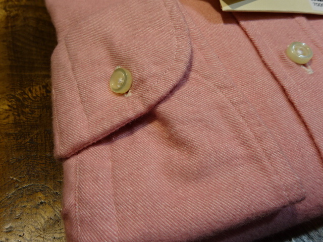 安い！新品　送料無料　イタリア製　ギローバー長袖のシャツ　ネル素材ピンク　XL_画像7