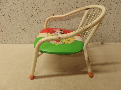 1230016s[ flower. .runrun baby chair god guarantee history . tv morning Nitto . animation ]33.3×33.8×H34.3cm degree / child chair chair / anime / Showa Retro /