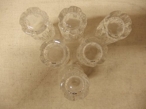 1230353w【KAGAMI CRYSTAL AUTHENTIC HAND MADE ５面 デザインカット タンブラーグラス ６客揃】カガミクリスタル/ガラス/未使用保管品_画像4