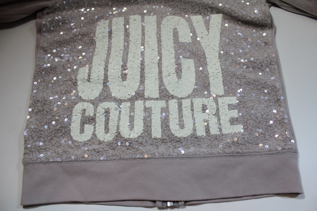 ジューシー クチュール JuicyCouture パーカー フード ジップアップ スパンコール S 160/85 ZIOTZZKY_画像7