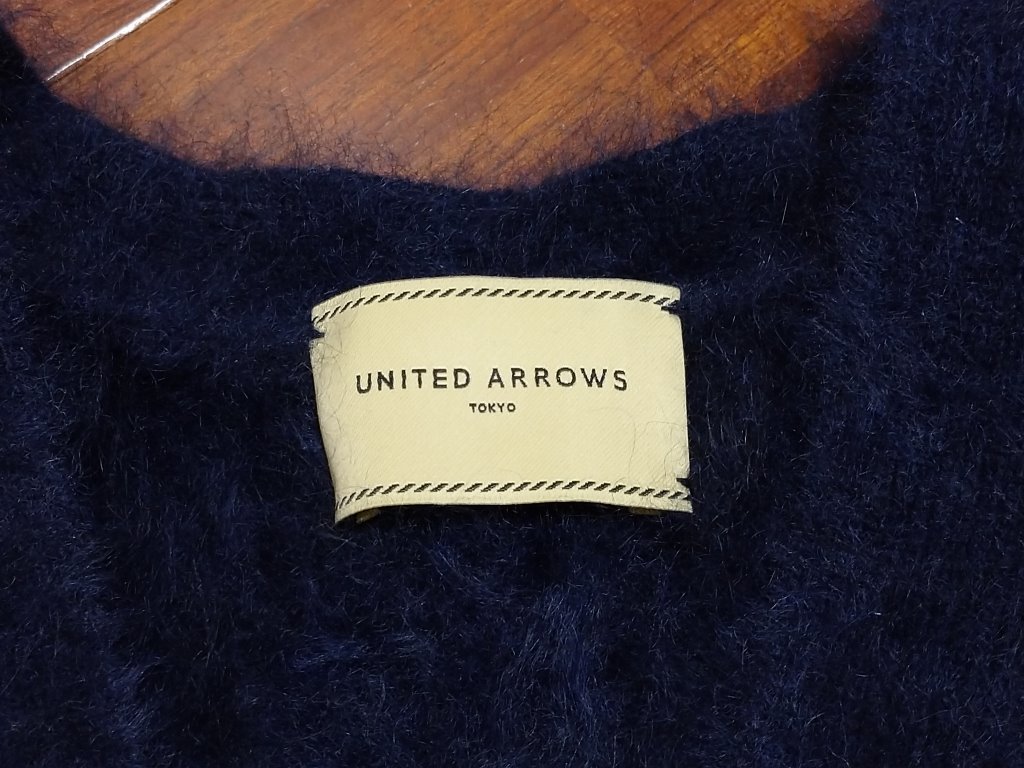 ユナイテッドアローズ UNITED ARROWS カーディガン モヘア カシミア 紺 1528-299-0108 ZEOPZEYM_画像4