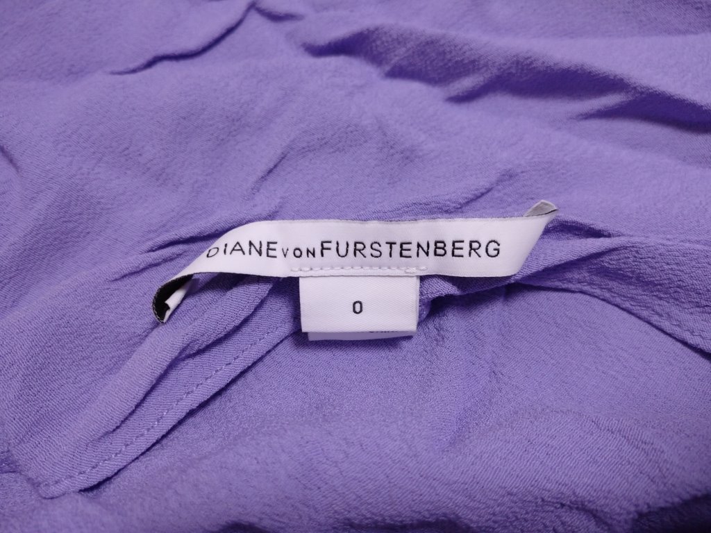 Diane Von Furstenberg DVF ワンピース 紫赤 0 404-147377 ZEOBISTM_画像6