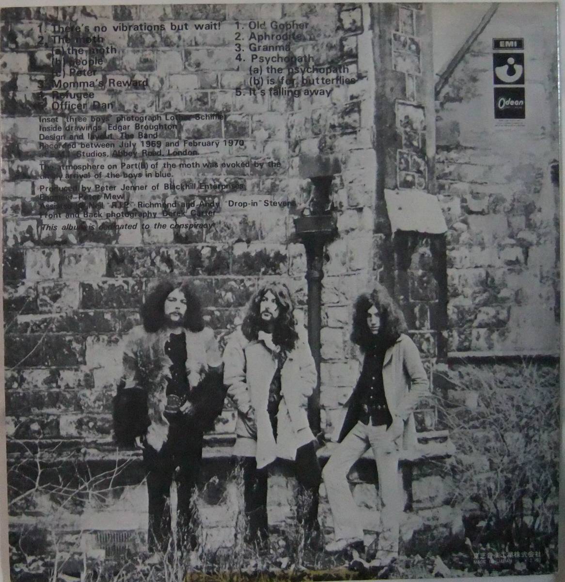 Edgar Broughton Band / Sing Brother Sing / '70 Japan Odeon / Red Vinyl / 赤盤 / Promo / 見開き / サイケ・Heavy Blues Rockの画像2