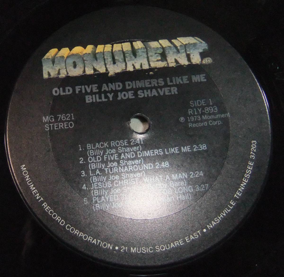 Billy Joe Shaver / Old Five And Dimers Like Me / '78US Monument / Reissue / カントリー系SSW名盤の画像8
