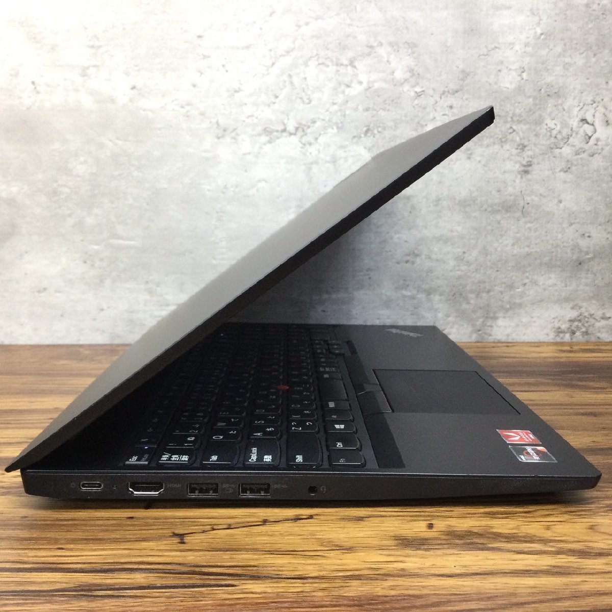 1円～ ●LENOVO THINKPAD E595 / Ryzen 5 3500U (2.10GHz) / メモリ 8GB / NVMe SSD 128GB / 15.6型 HD (1366×768) / Windows10 Pro 64bit_画像7