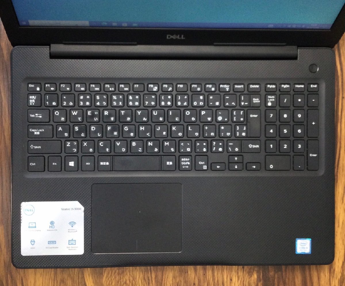 1円～ ●DELL VOSTRO 3580 / Core i5 8265U (1.60GHz) / メモリ 8GB / NVMe SSD 256GB / DVD / 15.6型 フルHD (1920×1080) / Win10 Pro_画像6